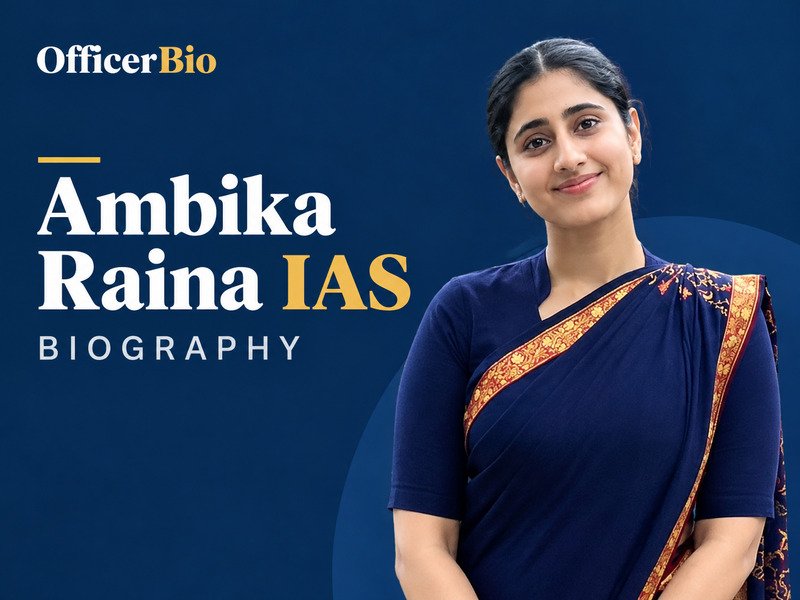 Ambika Raina IAS Biography, Age, Rank and Current Posting